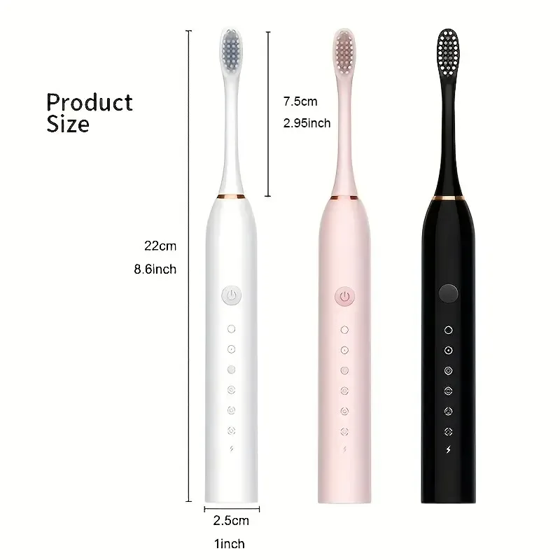 Customized High Quality Portable Travel Electric Toothbrush Type C Rechargeable Sonic X3 Electric Toothbrush