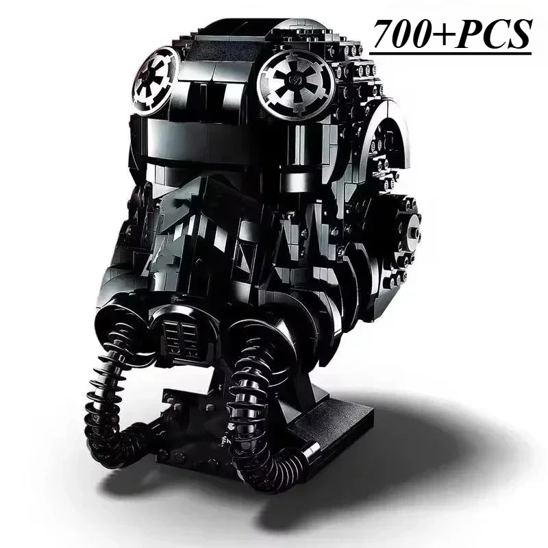 

Hot Toys Anime Stormtrooper Vader Tie Fighter Pilot Helmet Building Blocks Bricks Collection Model 75274 Kids Adult Model Gifts