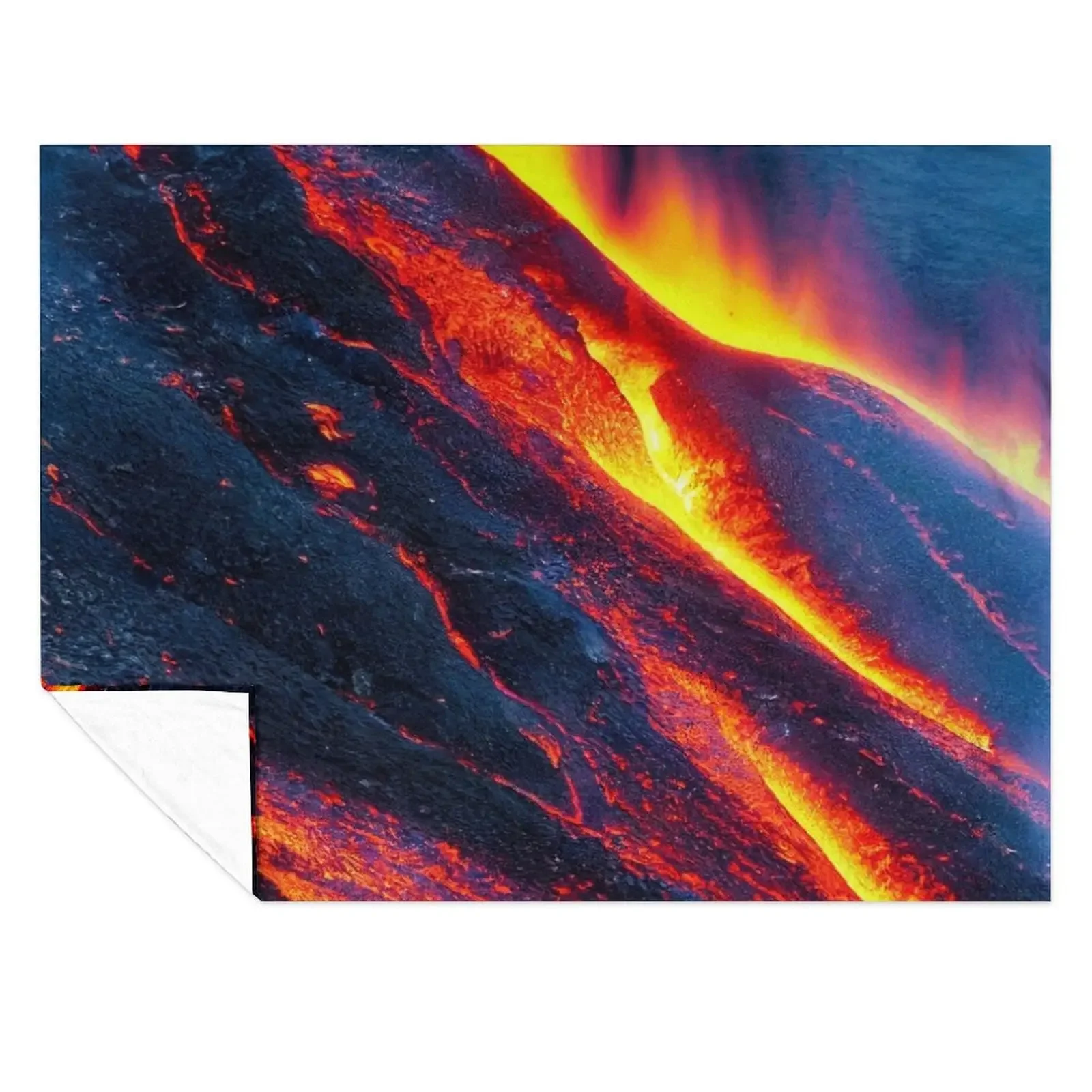 

Lava Throw Blanket Flannel Fabric Thermal christmas gifts Custom Blankets