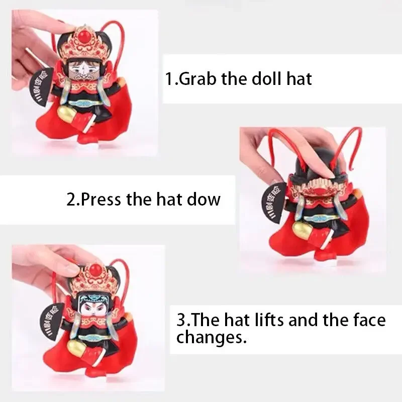 Sichuan Opera Face Changing Dolls China Chinese Style Fortune Faces Change Makeup Crafts Ornament Home Decoration New