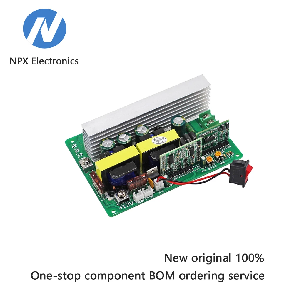 

600W correction wave inverter module, DC12V to AC220V adjustable power supply board, DC-AC high-power boost board