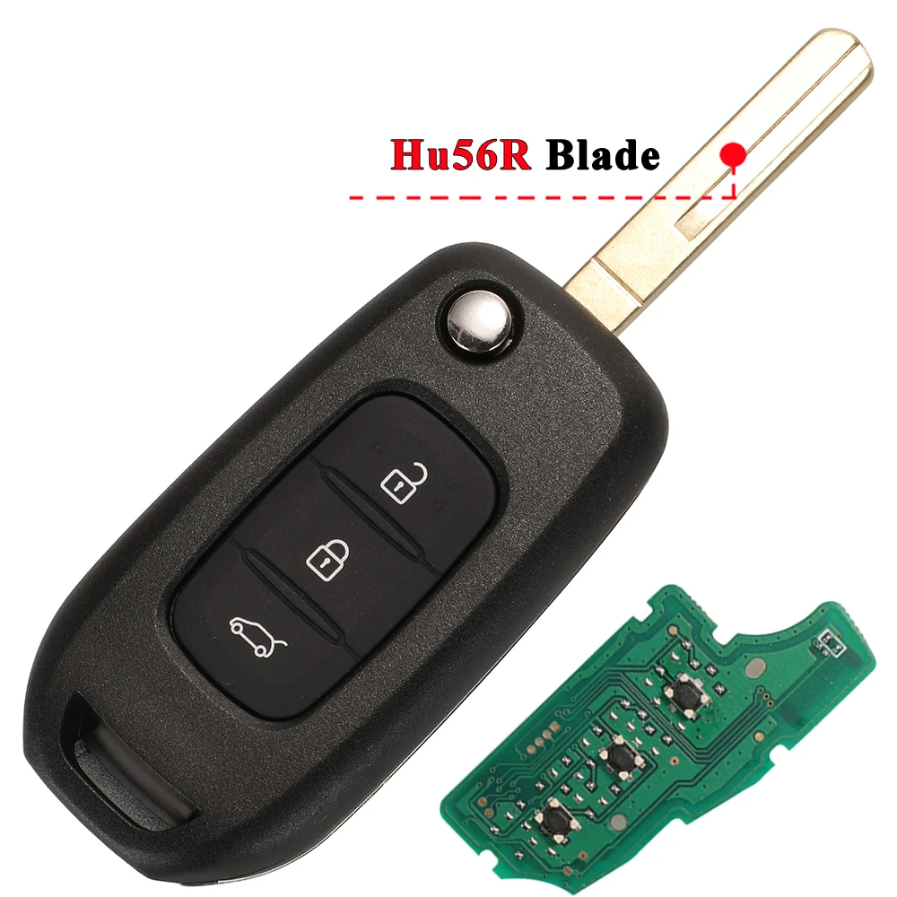 Jingyuqin 5 Stück CWTWB1G767 Funkschlüssel 433 MHz PCF7961M 4A für Renault Kadjar Captur Megane 3 Symbol Logan2 Sandero 2 Dacia Duster