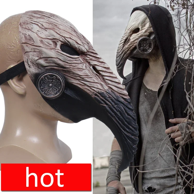 Bird Mask Long Nose Beak Cosplay Retro Steampunk Props For Halloween Costume Props