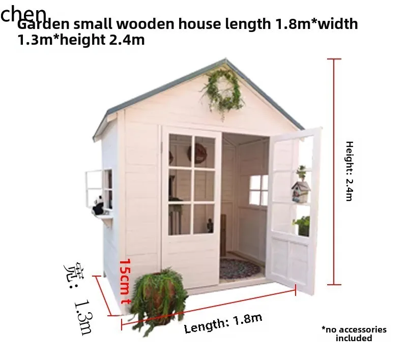 HT wooden house gazebo construction garden homestay outdoor assembly movable wooden house courtyard