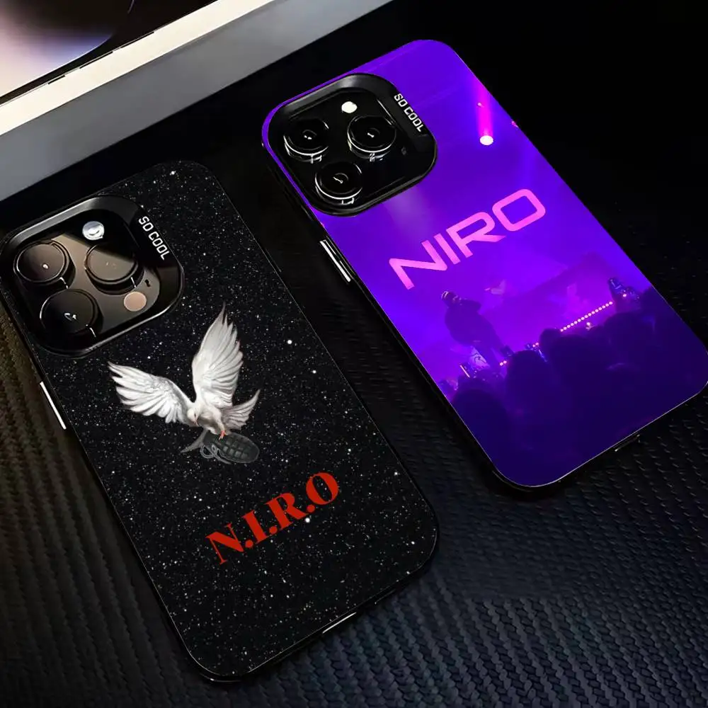 

Handsome N-NIRO OX singer Phone Case For iPhone 17,16,15,14,13,12,11 Plus,Pro Max,XS,Colored Silver Plated Inside Cover