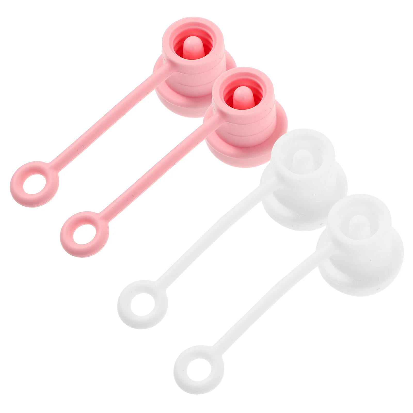 

4Pcs Straw Caps Silicone Reusable Covers for 6-10Mm Straws Protective Tips Dust Plugs Cup Lid Toppers Fun Design