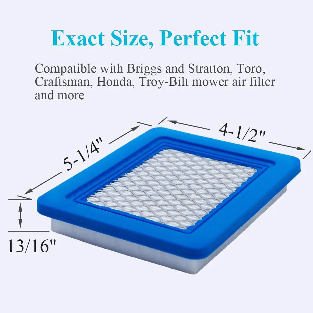 Imagem -06 - Filtro de ar para Briggs e Stratton Cortador de Relva Premium Limpador de ar Compatível com Toro 20332 Artesão 3364 491588s Pacote 5