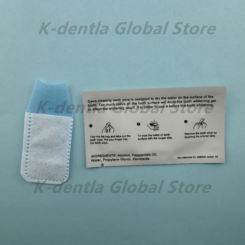 300Pcs Deep Cleaning Teeth Wipes Mint Flavor Sugar Free Oral Brush Up Finger Wipe Tooth Cleaning Aid Dental Hygiene Care Tool