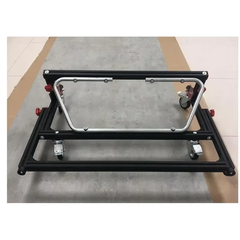 Mobile Base Bracket for Panel Carts and Shop Bracket with Smooth Rolling 4 Inch Casters Heavy Duty Storage Rack Wheel Kit