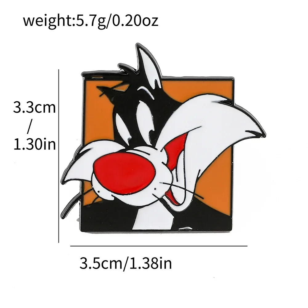 Set Cartoon Enamel Pin Funny Bugs Rabbit Brooches for Women Lapel Pins Badge on Backpack Costume Accessories Bunny Jewelry Gifts