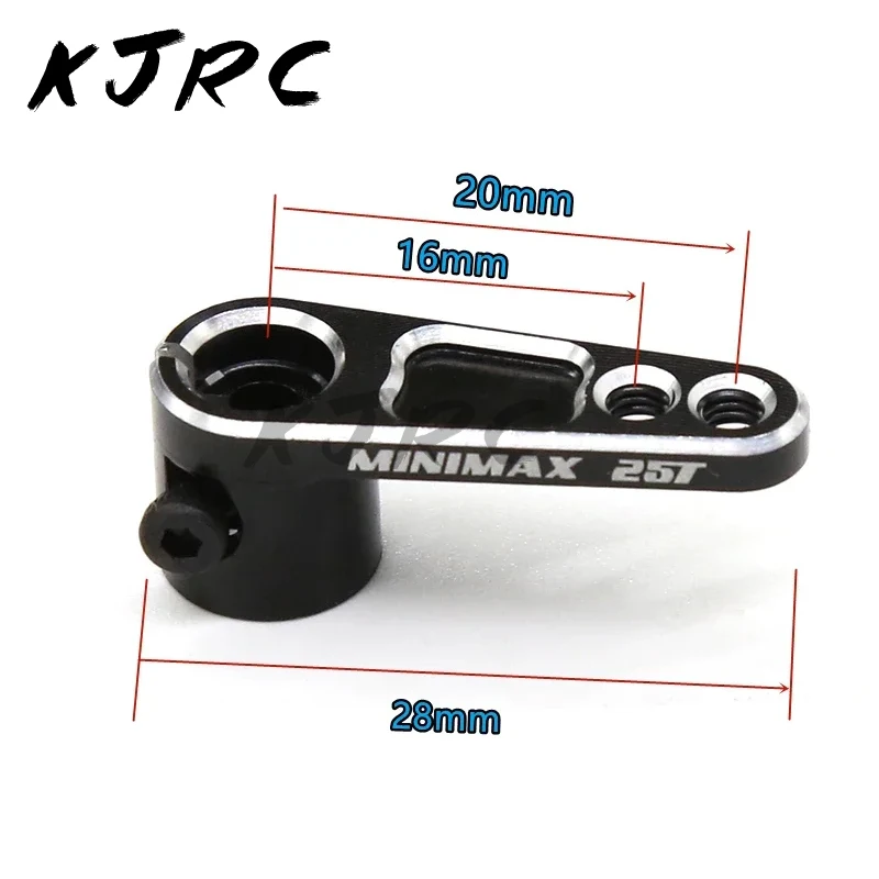 RC car 4pcs Aluminum Alloy 25T Servo Arm Heighten Steering Link Servo Part For RC Car TRX4 SCX10 TAMIYA ARRMA Wltoys HSP