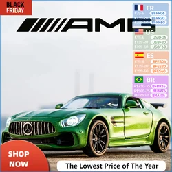 1:32 Mercedes BENZ GTR AMG Sports car Diecast Metal Alloy Model car Sound Light Pull Back Collection Kids Toy Gifts