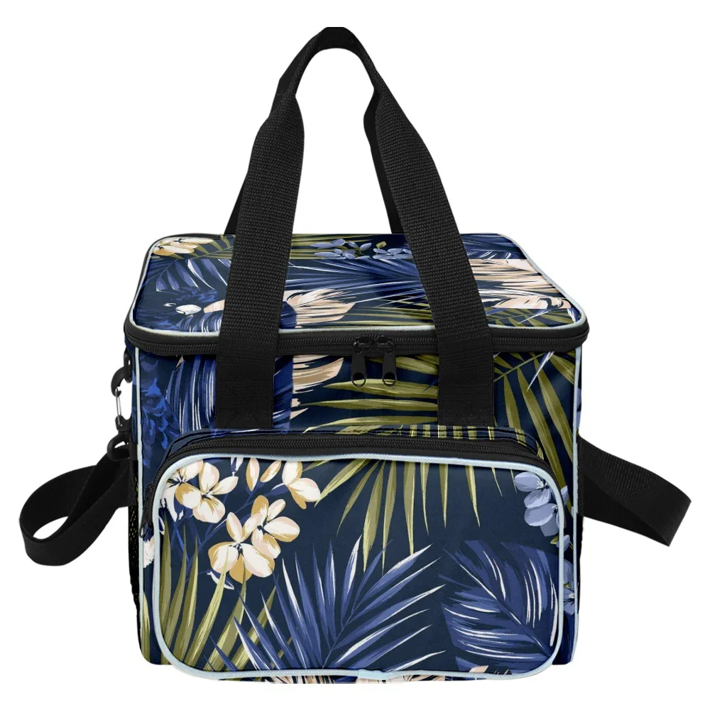 

Hip Hop Popular Trendy Novelty Palm leaves 3D Printed Larger Crossbody Lunch Bag Thermal insulation Food Handbags Ice Bags