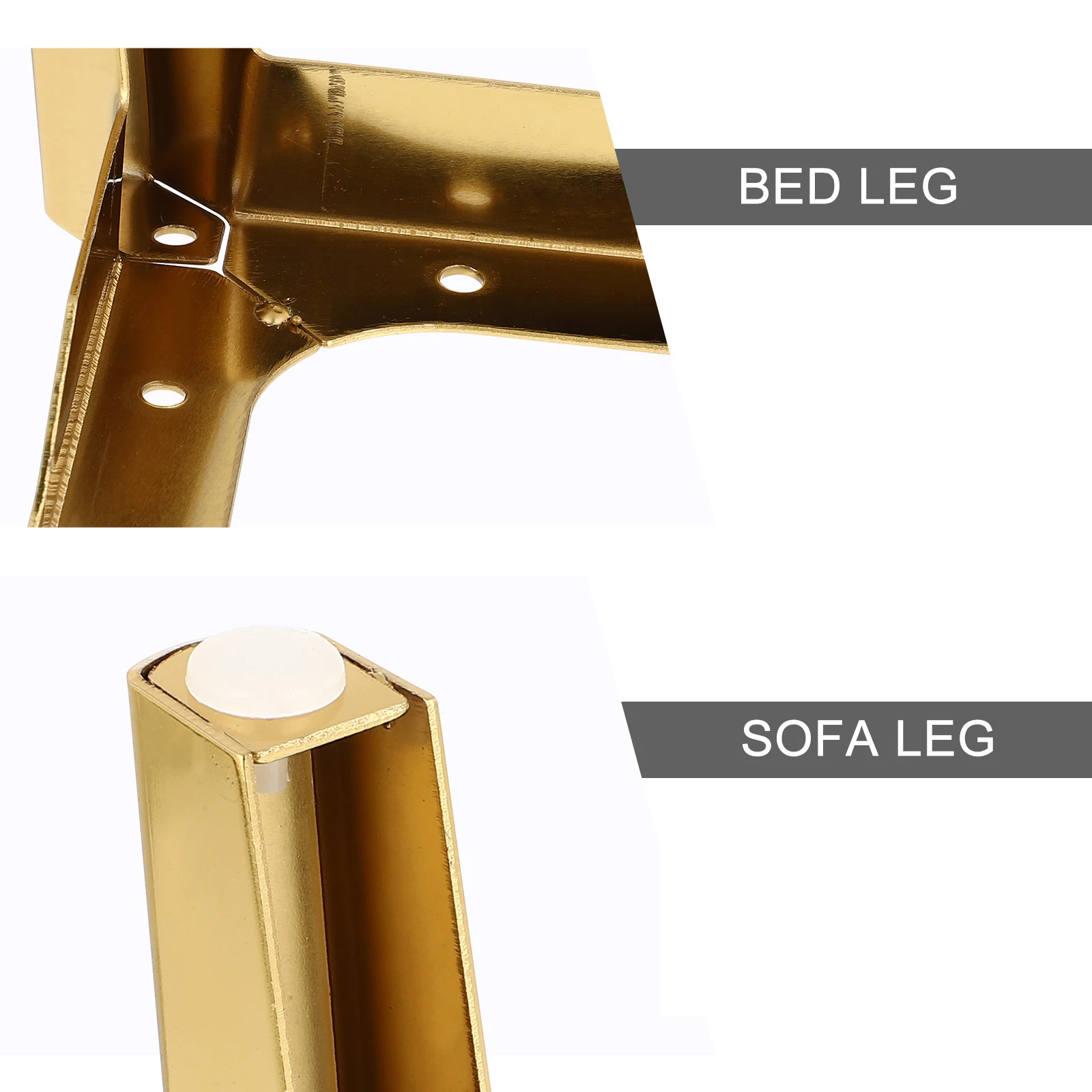 

4 Pcs Iron Furniture Legs Durable Sofa Feet Cabinet Support Tea Table Stands Smooth Installation Environmental Protection
