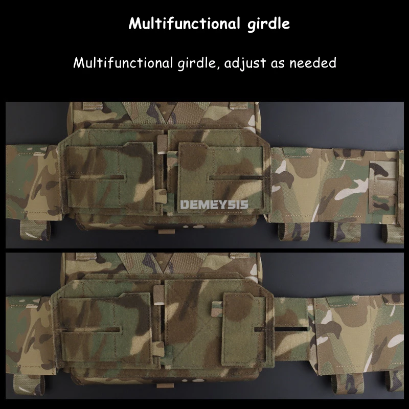 KZ chaleco táctico portador placa multicalibre MOLLE para airsoft caza - imagen 2