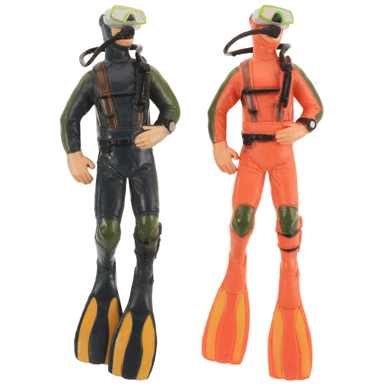 

2pcs Aquarium Divers Small Fish Tank Decorations Diver For Fish Tank Accessories Simulation Landscape Decor Pet Supplies