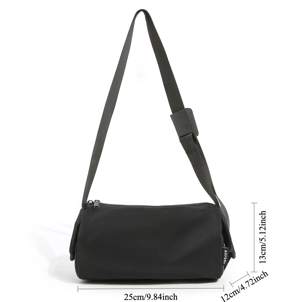 Lightweight Crossbody Bag Women Small Square Bag Nylon Travel Purse Minimalist Casual Daily Outing with Adjustable Strap