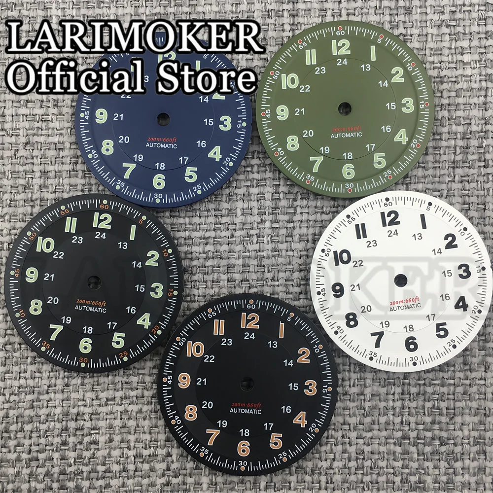 LARIMOKER 29mm Arabic numeral dial with pointer set suitable for NH35 PT5000 ETA2824 2836 DG2813 Miyota8215 automatic movement