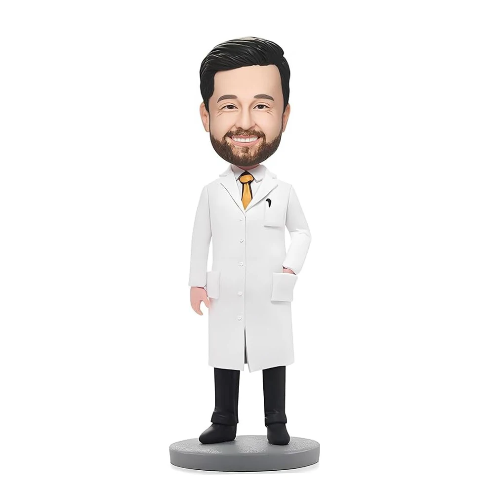 

Doctor Bobblehead Customized - Custom Bobble Head Doctor-Handmade Dentist Handcrafted Nurse Figures 6"-10"