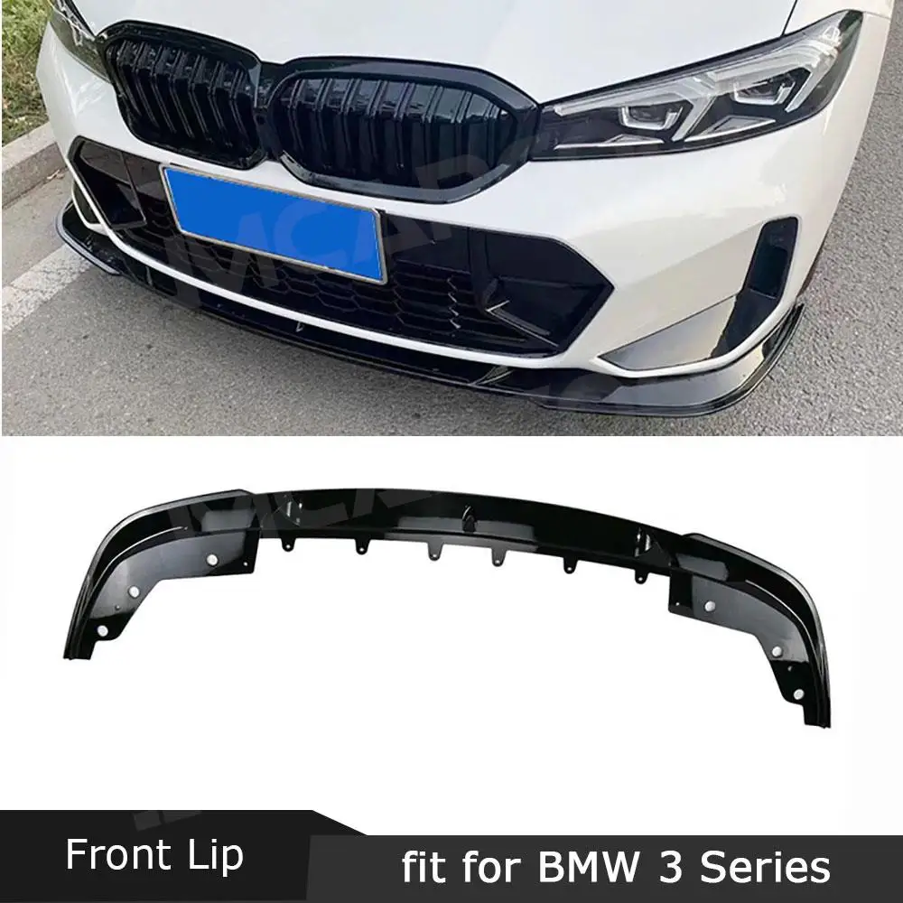

JMCARCOOL For BMW 3 Series G20 G28 M340i 2023+ ABS Front Lip Guard Chin Spoiler Splitters Bumper Lip Decorative Cover