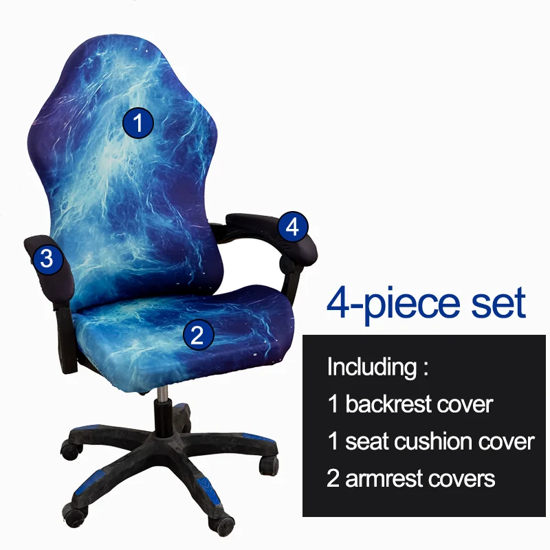 game chair cover e-sports chair cover cool print /awesome pattern office computer chair cover stretchy armchair cover