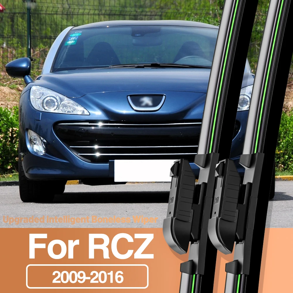 

2pcs For Peugeot RCZ 2009-2016 Front Windshield Wiper Blades Windscreen Window Accessories 2010 2011 2012 2013 2014 2015