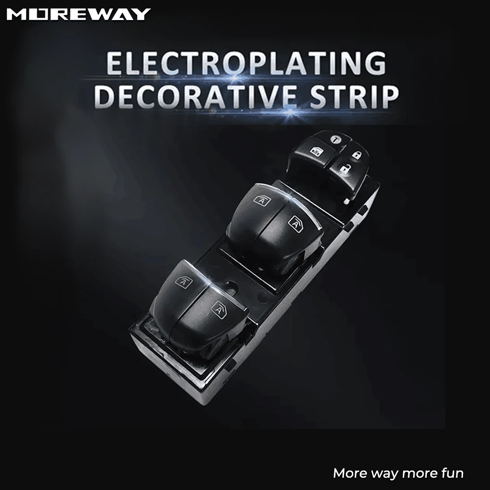 

LED Window Switch Master Glass Lifter Closer Button For Nissan Leaf Juke x-trail t32 rogue 2019 Qashqai J11 Serena C26 Interior