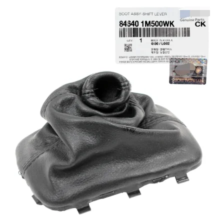 

Kia Forte Koup 2009 - 2013 Car Automatic At Leather Gear Shift Knob Dust-boot Cover For Oem 846401m500wk 84640-1m500wk