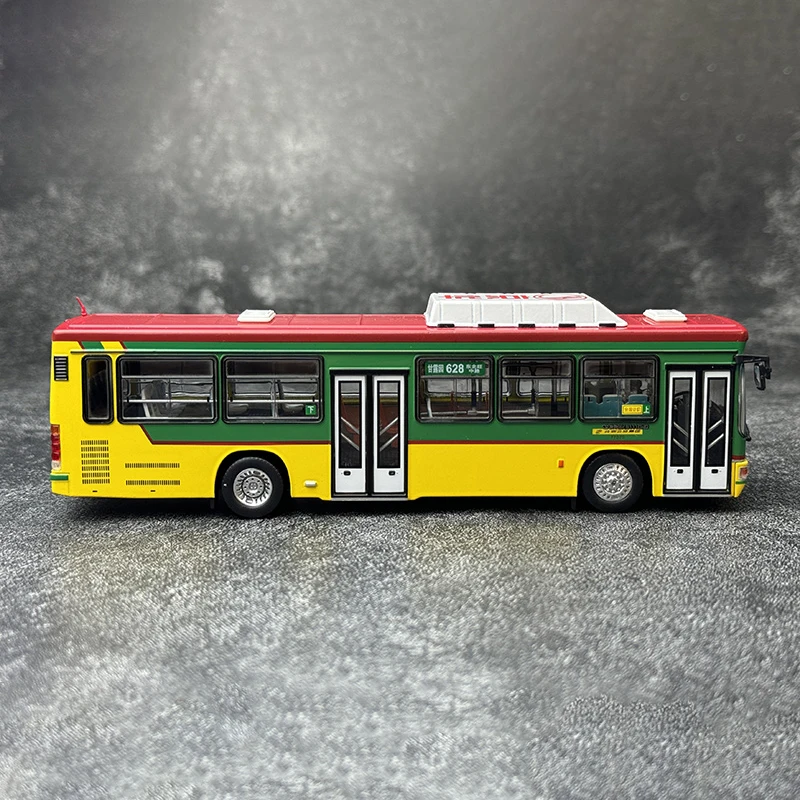 Diecast Alloy 1/64 Scale BK6111CNG Beijing Public Bus Route 628 Cars Model Adult Toys Nostalgia Classics Gifts Static Display