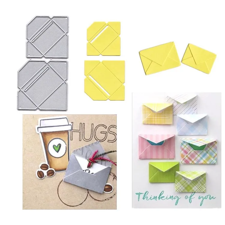 Envelope Shape Metal Cutting Dies and Stamps for DIY Scrapbooking Photo Album Decorative Embossing Paper Card