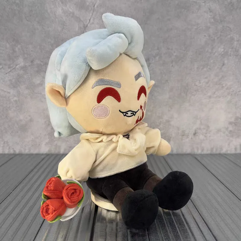 Baldurs Gate 3 Astarion Plush Doll Soft Stuffed Toy With Valentine Rose Game Peripheral Collectible Gift For Adult Game Fans