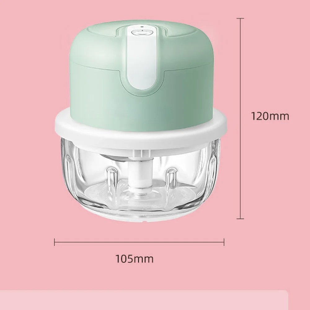 Mini Electric Blender Vegetable Chopper Garlic Masher Crusher USB Rechargeable Ginger Meat Grinder Food Processor Kitchen Gadget