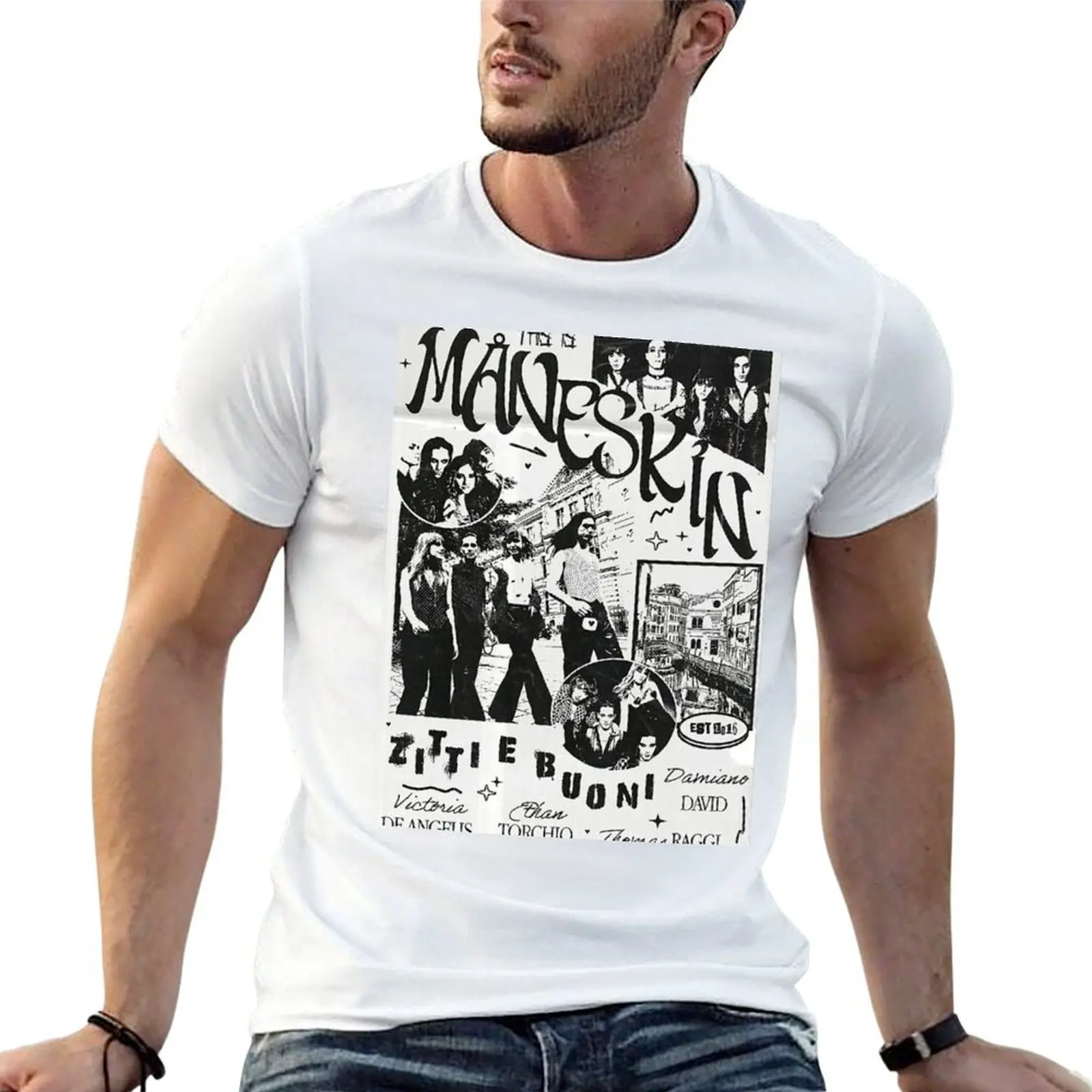 MANESKIN T-Shirt Sporty Breathable Short Sleeve T-Shirt