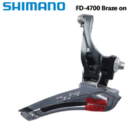 Shimano Tiagra 4700 Front Derailleur FD 4700 Braze On 2x10speed 31.8MM 34.9MM Clamp Original Road Bike Shift 1PCS