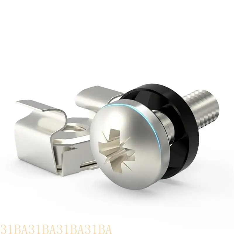 サーバーキャビネットラックハードウェアのための31BA M6ケージナットと取り付けボルトネジ12/ 16mm