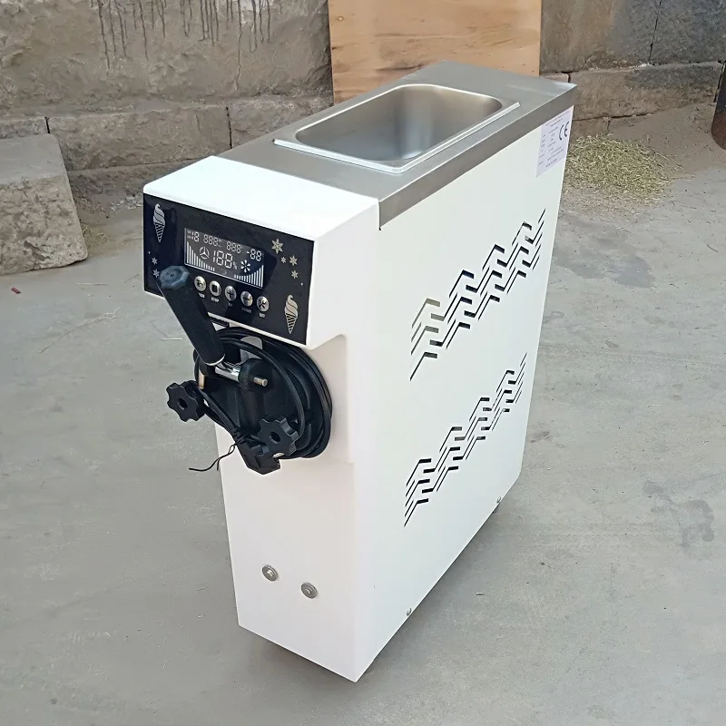 

Машина для мягкого мороженого мощностью 900 Вт с одним вкусом, машина для мороженого большой емкости с компрессором Embraco