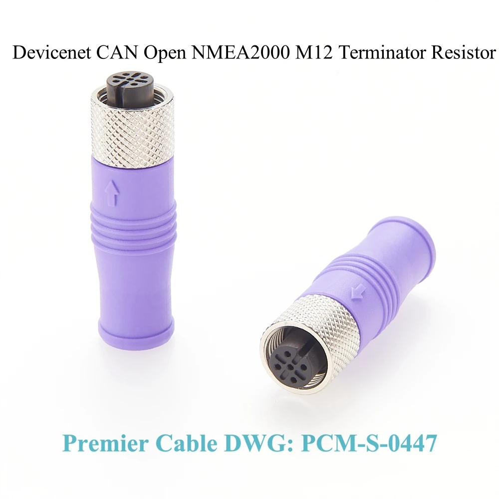 

Devicenet CAN Bus CANOpen NMEA2000 Termination Resistor 120Ohm M12 A Code female Connector 5 pos Compatible SAC-5P-M12FS CAN TR