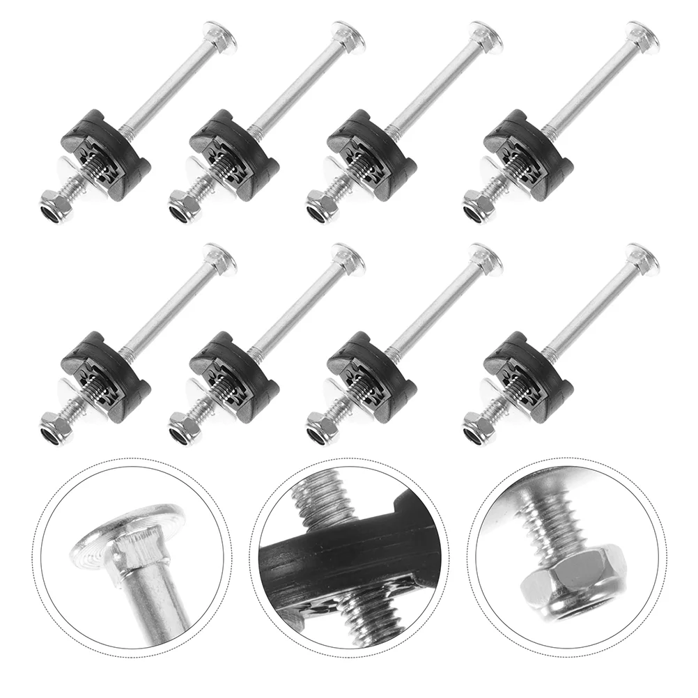 

8 Sets Replace Trampoline Screw Trampolines Galvanized Steel Bumpers Fixed Screws