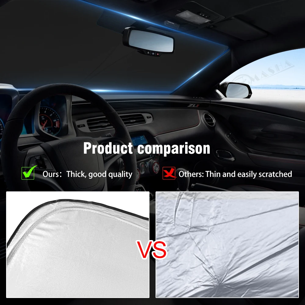 Car Windshield Sun Shade for 2018-2020 2021 2022 2023 Hyundai Kona Reflector Sunshade Offers Protection Interior Accessories