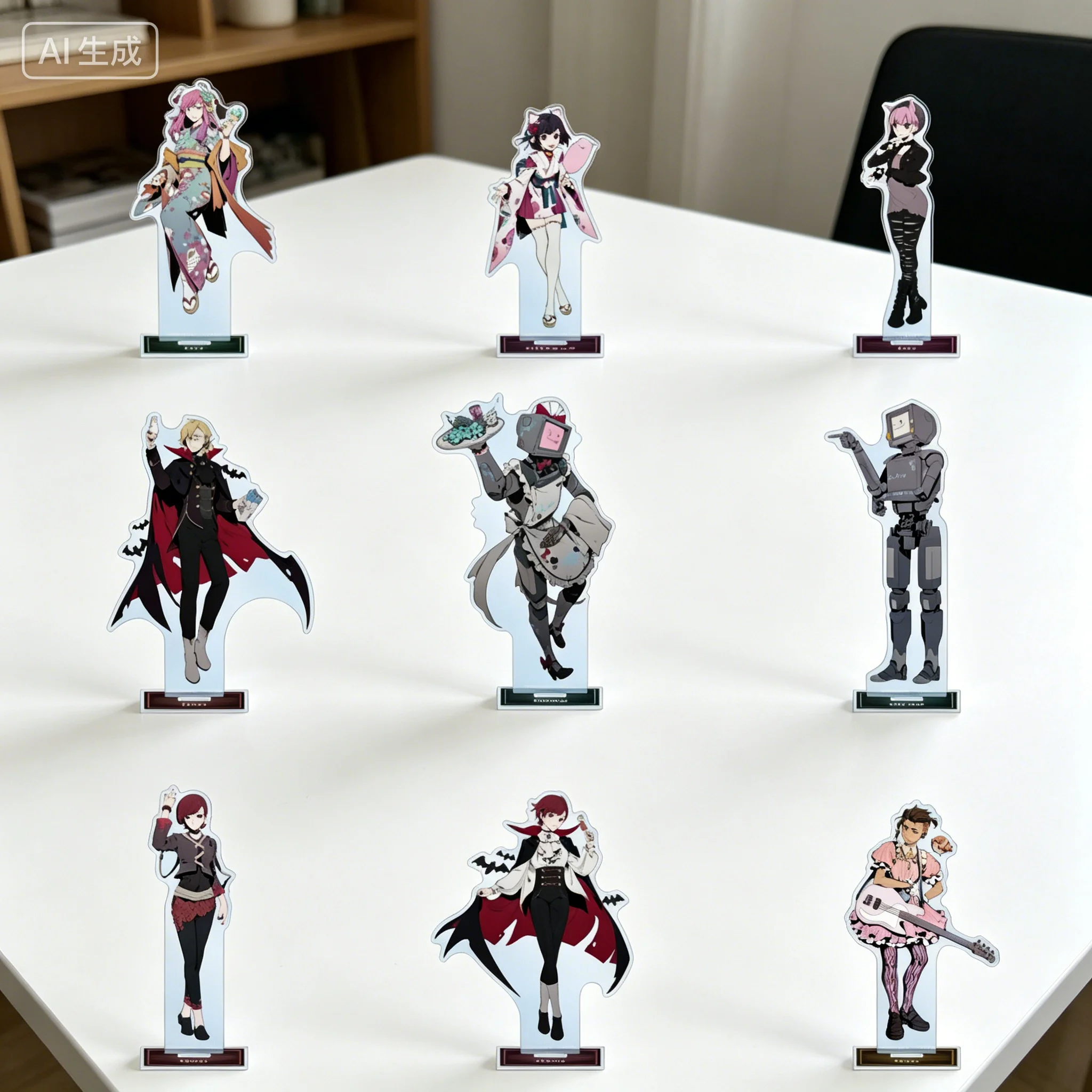Music Game Cytus II PAFF Kimono ver Aroma White Acrylic Stand Model Plate Keychains Desktop Ornament Fans Gifts