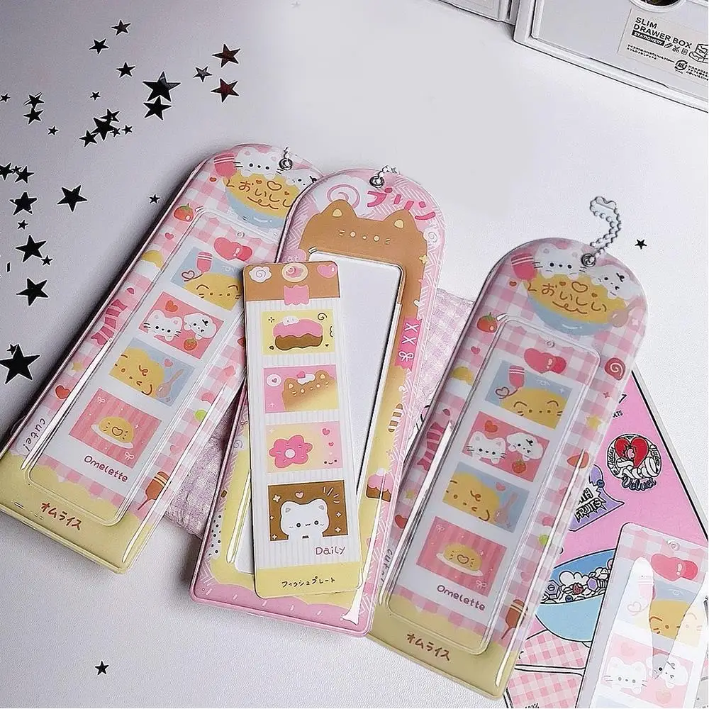 

Four Grid Card Holder Storage Photocard Holder Pendant Card Case Cute PVC Cartoon DIY INS Photo Card Holder Mini Photo Frame