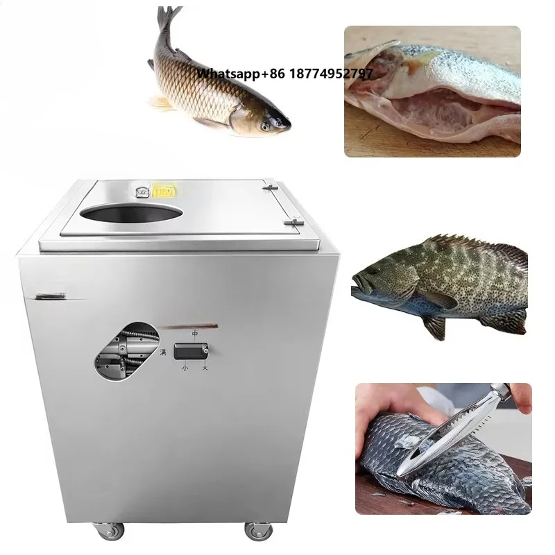 One-time Complete Three Processes of Scale Removal Opening of the Back Opening of the Belly Fully Automatic Fish Killing Machine
