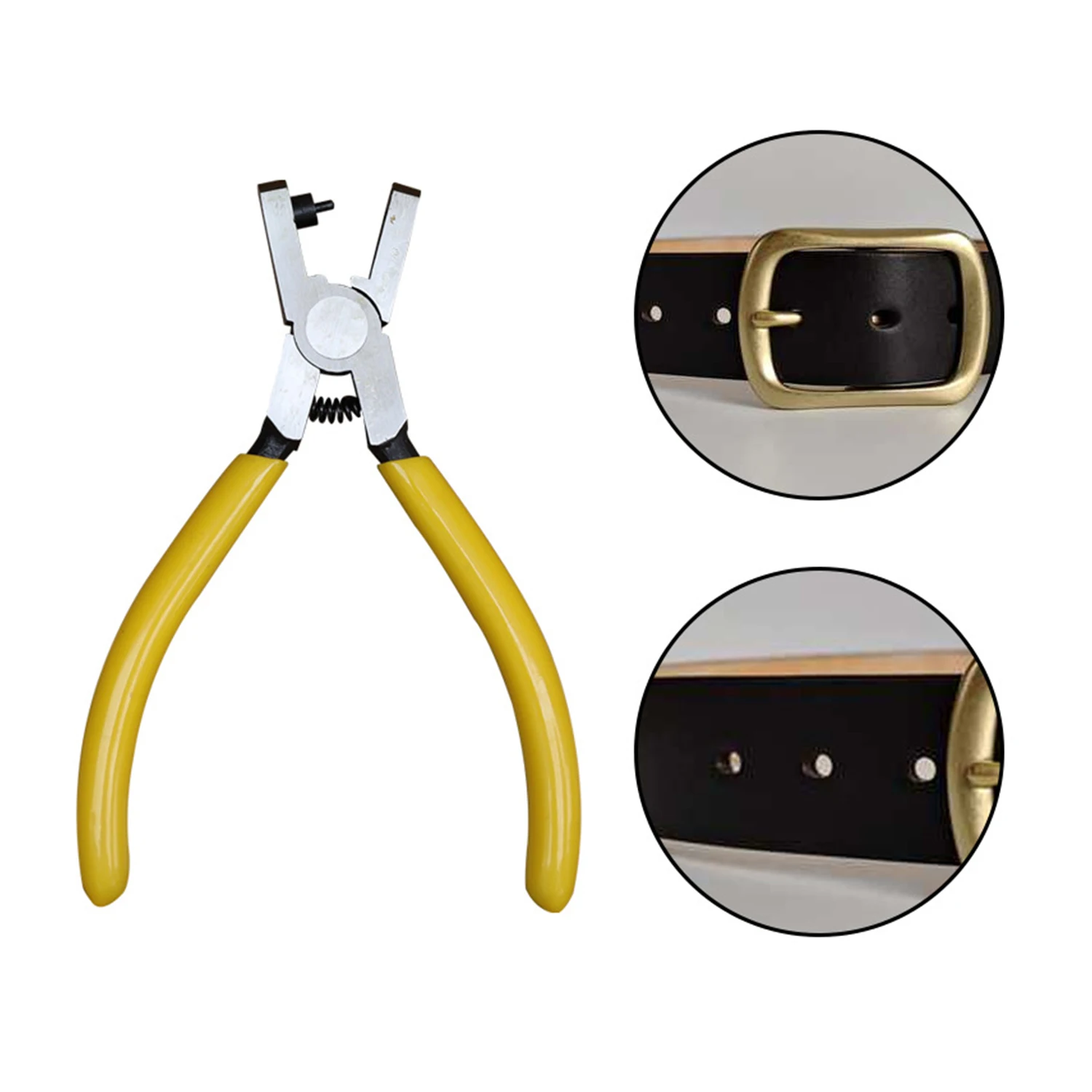 Leather Punch Universal Hand Strap Watch Band Belt Punching Puncher Tool Hole Pliers Crafts 2.0MM Home DIY Easy Manual