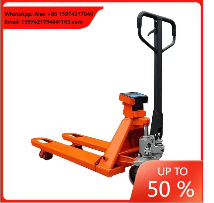 Precision Electronic Scale Weighing Truck 2 Tons 3 Tons Manual Pallet With Scale Printing Driver Push Hydraulic Great Car