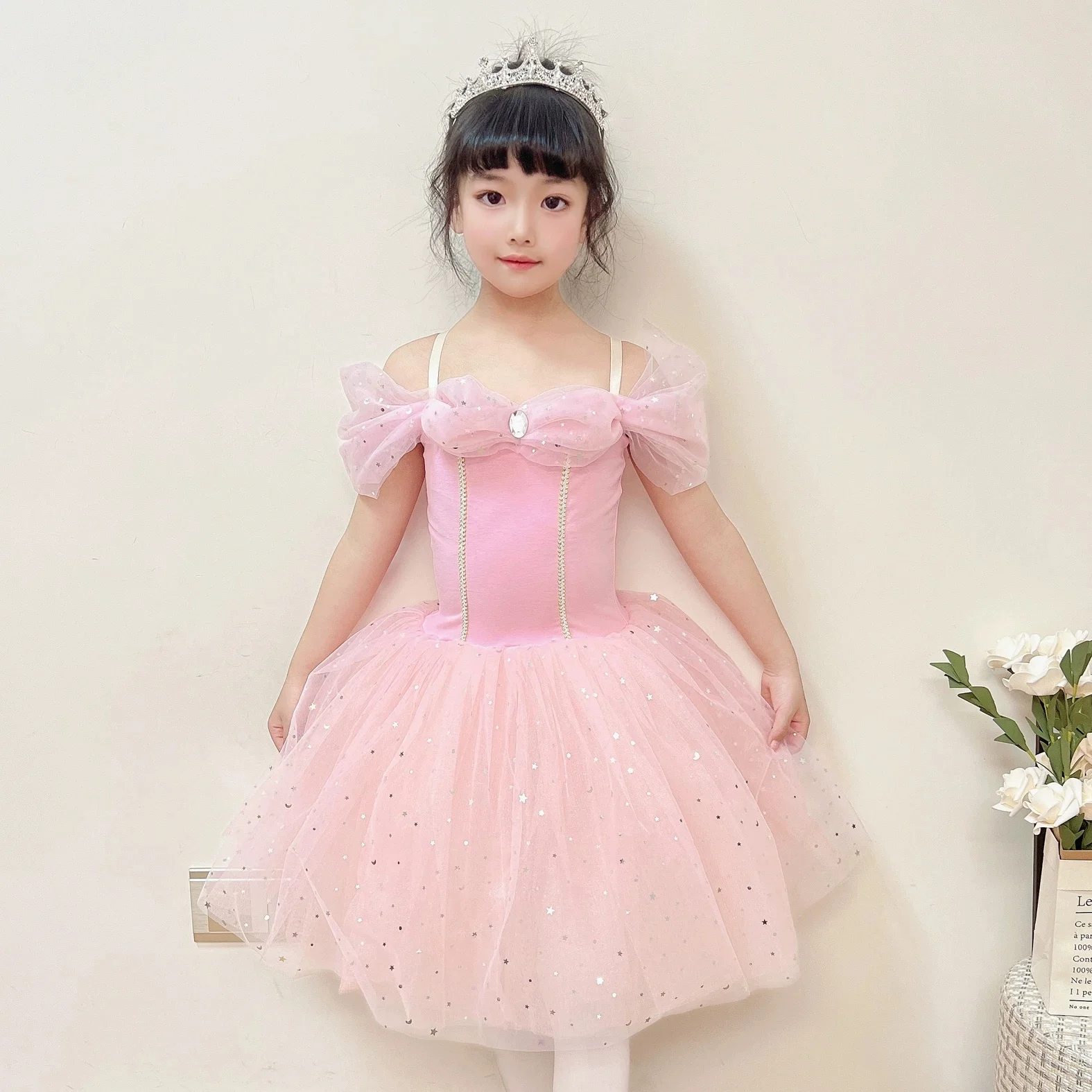 

Pink Sky Blue Ballet Tutu Dress Girls Dance Clothes Professional Swan Lake Ballet Dance Dress Kids Children Ballet Costume