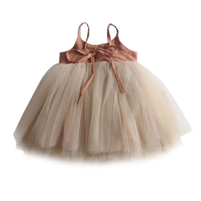 Princess Baby Girl Dress Summer Backless Baby Girls Birthday Dress for 0-4Y Baby Girl Tutu Dress Toddler Girl Clothes