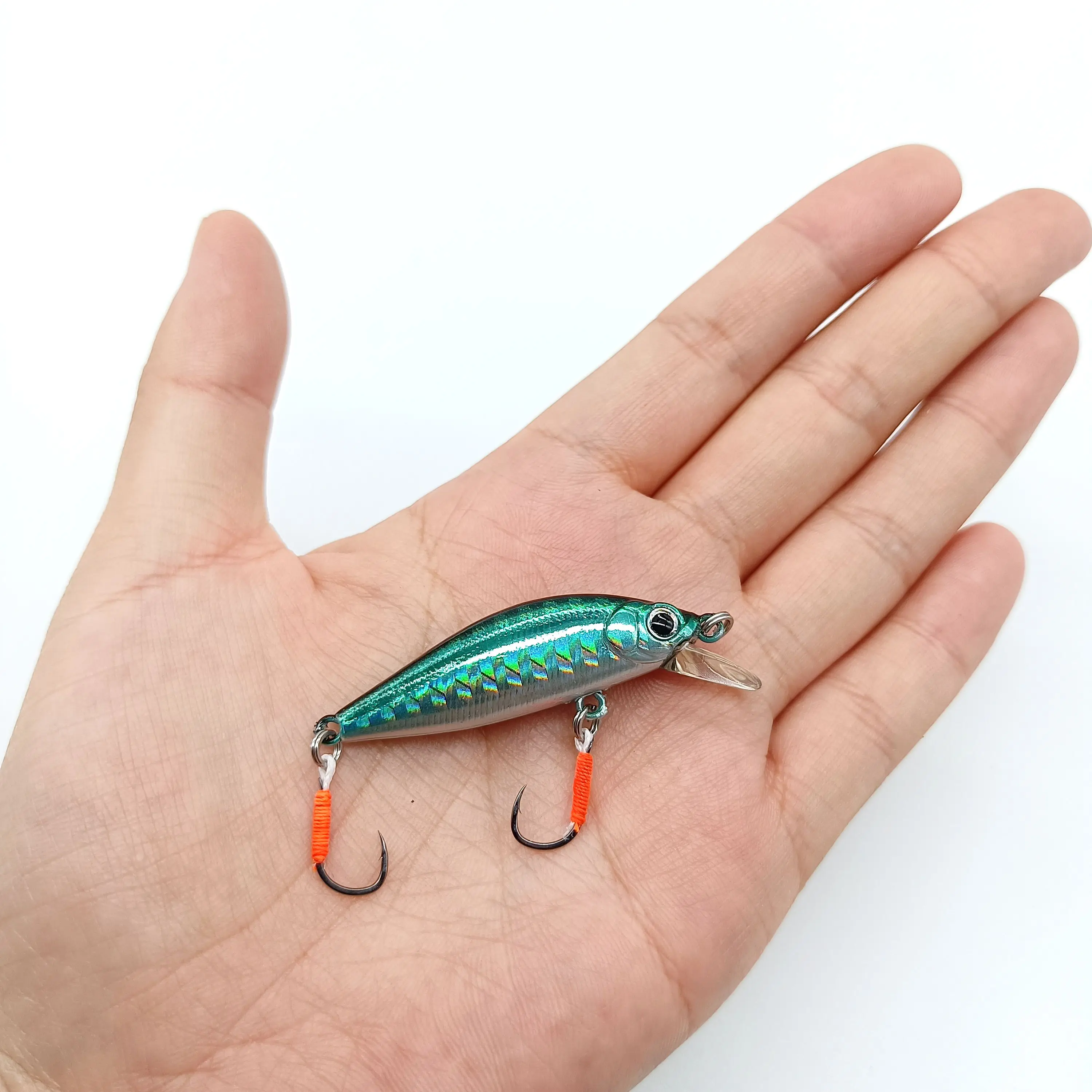 DUODUOYU 1PCS Neue Sinking Minnow Angeln Locken 3,2g/45mm Mini Barsch Pesca Wobbler Harten Köder mit 2 einzel Haken Angelgerät – Detail 4