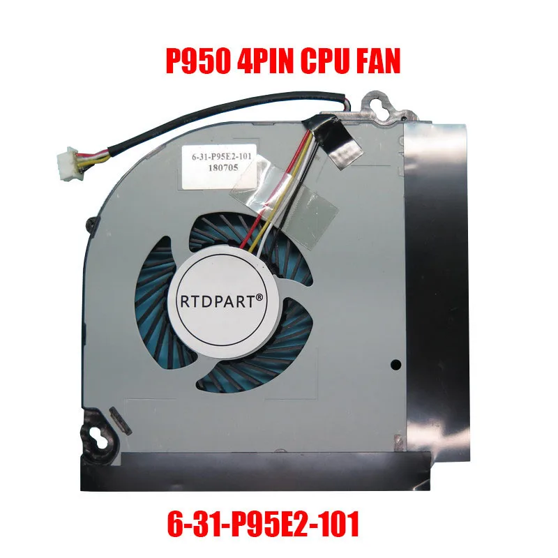 Laptop CPU GPU Fan For CLEVO P950 P950ER P950ER-CPU P950ER-GPU 6-31-P95E2-101/201/501 BS5005HS-U3E BS5005HS-U3D 3Pin/4Pin New