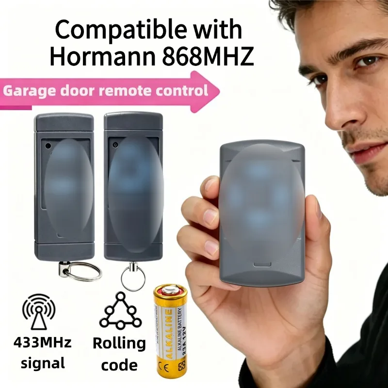 Compatible with Garage Door Remote Control 868 MHz HSM4 HSM2 HS2 HS4 HSE2 HSE4 HSZ1 HSZ2 HSP4 Garage Door Remote Command Remote