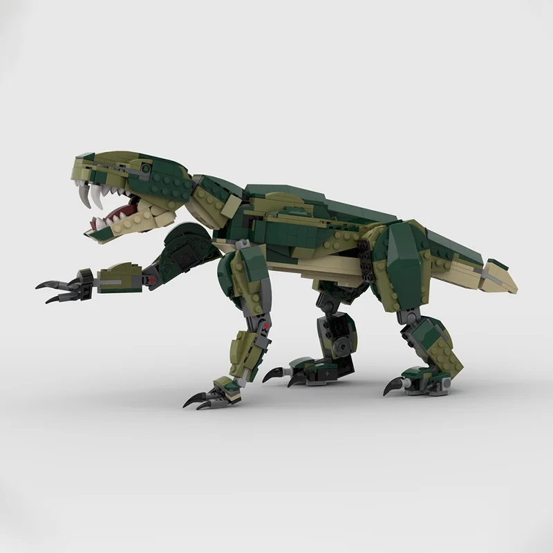 614 قطعة MOC Inostrancevia Latifrons خلق نموذج اللبنات هدايا عيد الميلاد لعبة الهندسة المعمارية لتقوم بها بنفسك فكرة الإبداعية عيد ميلاد